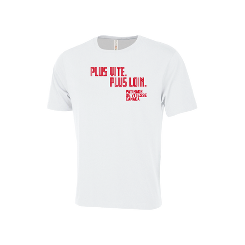 T-shirt 'Plus Vite. Plus Loin.' - Hommes